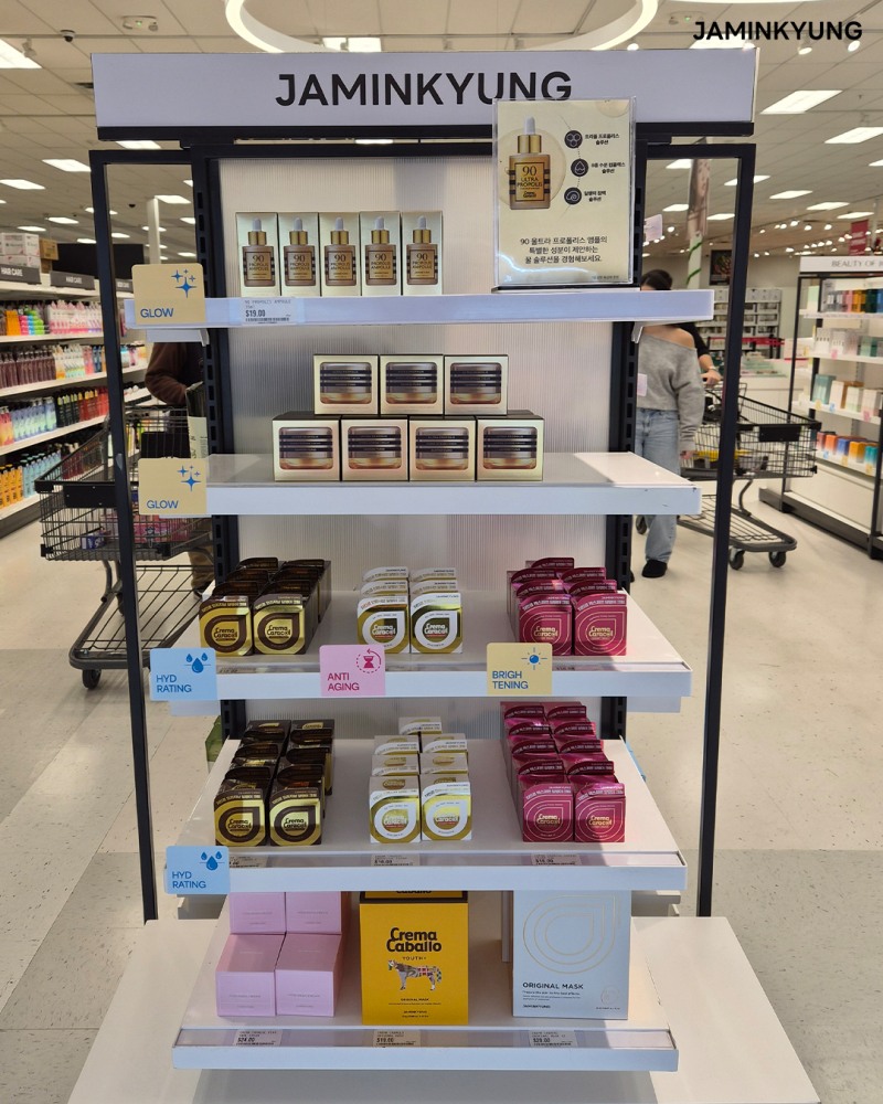 K-뷰티 자민경, 美 메가마트·자갈치 매장 동시 입점…현지 공략 본격화
