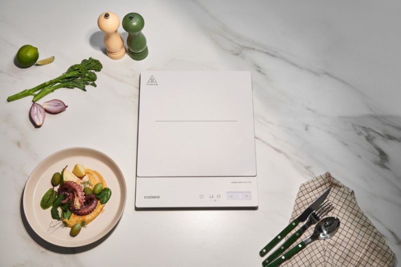 쿠쿠, 미식컬렉션 AI 프리존 인덕션, 울트라 슬림 1구 인덕션 출시