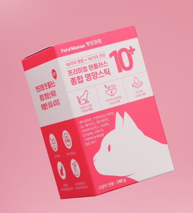 펫또마망, 고양이 영양제 “프리미엄텐플러스” 출시…국내 반려묘 건강 케어 시장 공략 가속