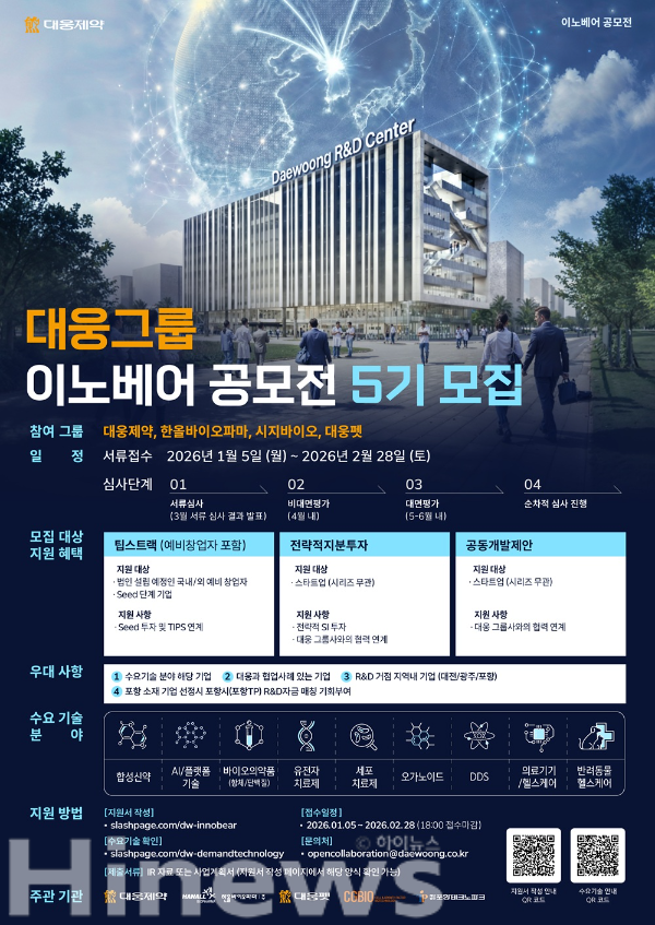 대웅제약 이노베어 공모전 포스터 (사진 제공=대웅제약)