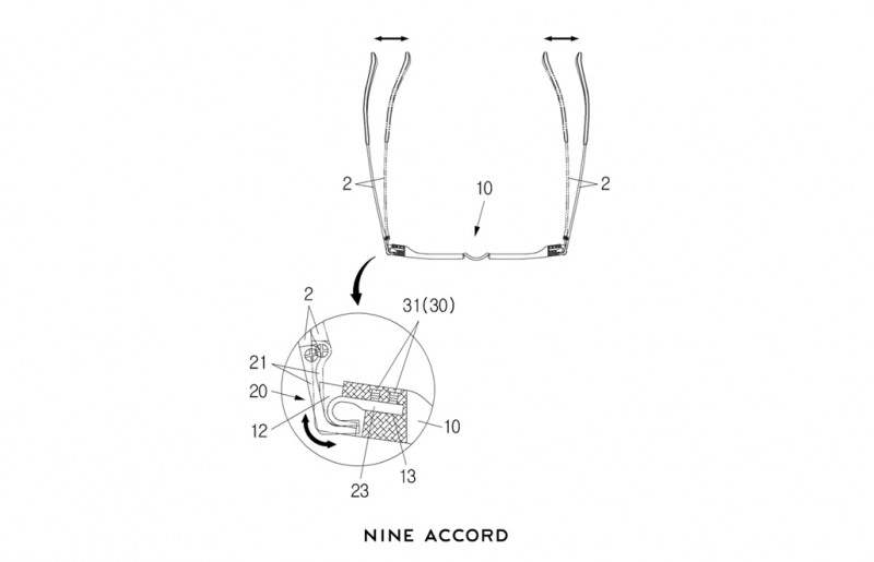 나인어코드 ㈜어반아이웨어, 기업 부설 연구소서 착용감 개선 ‘연결구조체’ 특허 등록