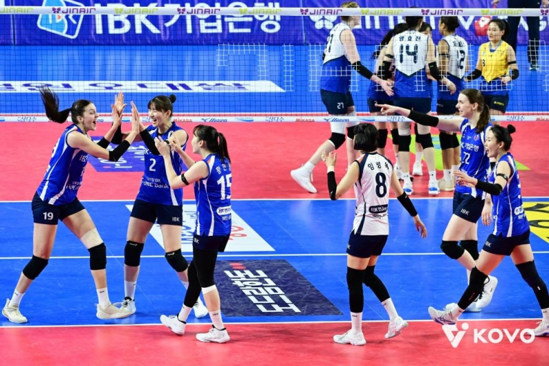 IBK기업은행, 현대건설 상대 풀세트 대역전...빅토리아 개인 최다 41득점