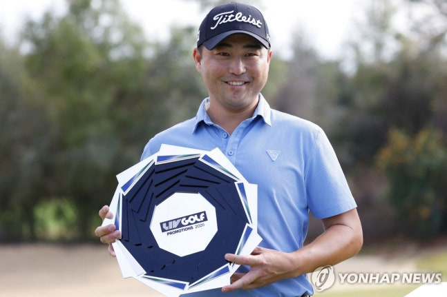 LIV 골프 프로모션 우승 차지한 이태훈 / 사진=연합뉴스