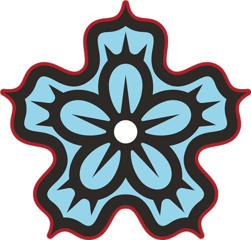 무궁화를 활용한 코리안 골프 클럽의 원형 엠블럼