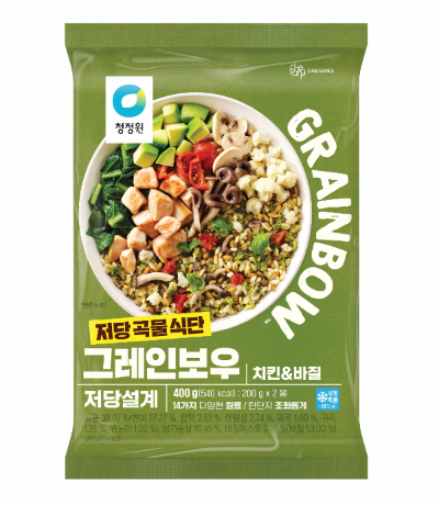 대상 청정원, 저당 곡물 식단 ‘그레인보우’ 신제품 ‘치킨&바질’ 출시