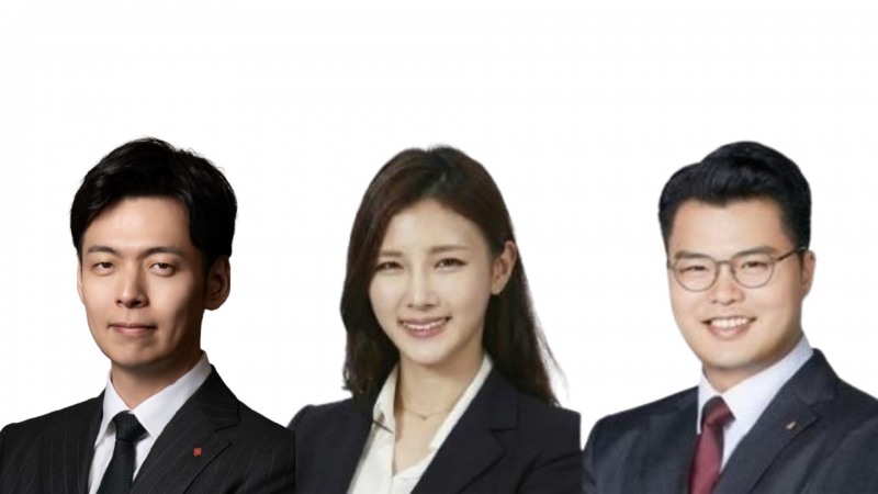 (왼쪽부터)신유열 롯데바이오로직스 대표·최윤정 SK바이오팜 전략본부장·서진석 셀트리온 대표