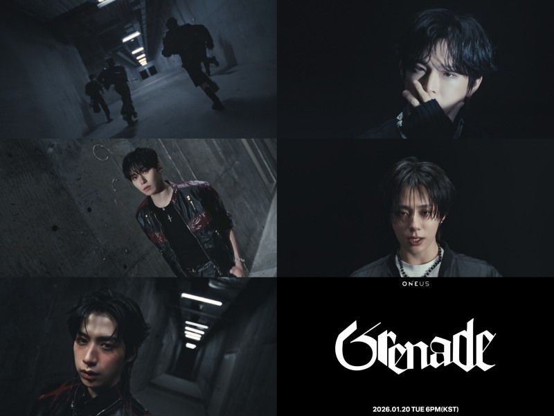 원어스, 신곡 'Grenade' 첫 번째 뮤비 티저 공개…강렬한 몰입감 선사