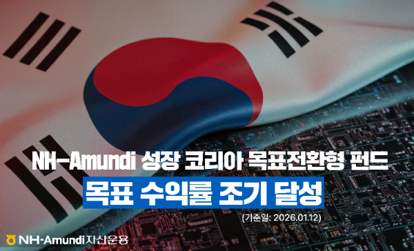 NH-Amundi자산운용, '성장 코리아 목표전환형 펀드' 목표 수익률 조기 달성