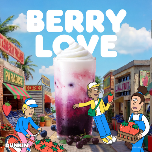 상큼하게 활력 충전… 던킨, '사이베리 요거트 쿨라타'.