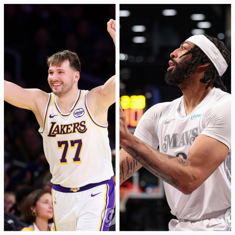 루카 돈치치(왼쪽)와 앤서니 데이비스