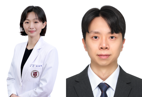 (왼쪽부터) 안상정 고려대학교 안암병원 병리과 교수, 이혜성 학생 (사진 제공=고대안암병원)