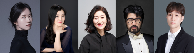 ‘레조나레 앙상블’ (좌측부터) 오르간 오세은, 소프라노 윤희진, 알토 박은주, 테너 신정섭, 베이스 김대은. (사진제공=종교교회 문화부)