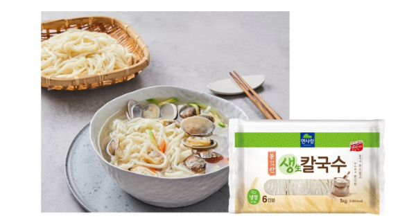 면사랑 ‘쫄깃한 생칼국수’ 제품 (사진제공=면사랑)