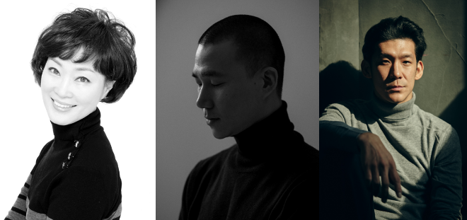 (사진 좌측부터) 정혜진, 김성훈, 김재덕 〈일무〉 안무가. (사진제공=세종문화회관)