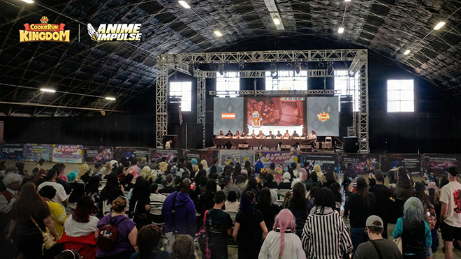 쿠키런: 킹덤 성우진의 ‘라이브 테이블 리드’ 프로그램이 진행 중이다. 사진 제공 : 데브시스터즈