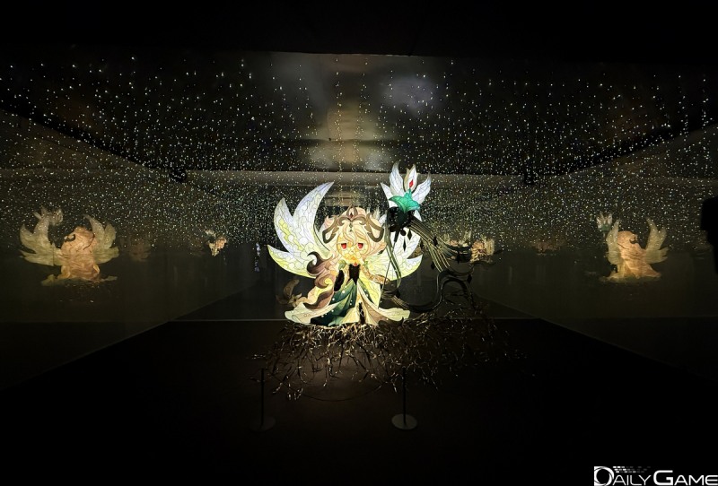 아트 전시물 속 쿠키런 캐릭터의 특징을 잃지 않았다.