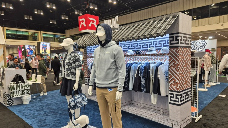 우리나라 골프웨어 브랜드 왁 부스 전경. 사진_류시환