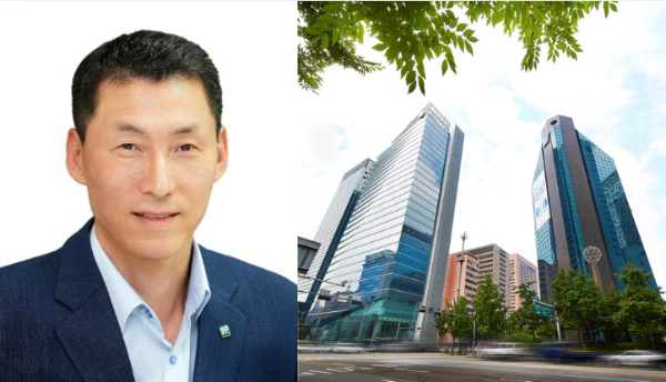 노조 저지에 막혀 첫 출근이 무산된 IBK기업은행 장민영 신임 은행장.