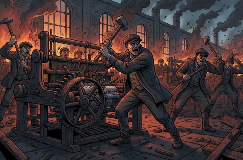 산업혁명 초기 영국의 '러다이트 운동'
