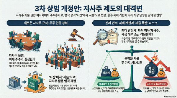 3차 상법 개정안 핵심..."자사주 처분 결정권 주주에게"