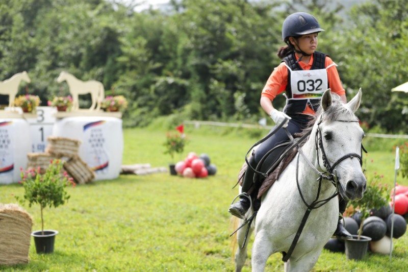 학교체육 승마_사진은 유소년 승마대회 현장