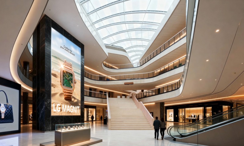 LG전자가 스페인 바르셀로나에서 내달 3일(현지시간) 개막하는 ‘ISE 2026’에서 초고화질 사이니지 'LG 매그니트' 신제품을 발표한다. LG 매그니트 신제품은 초대형 초고화질 기술에 더해 설치, 운영부터 유지보수에 이르기까지 고객 편의성을 혁신한 마이크로 LED 사이니지로, LTD 기능 등 신기술이 적용된 점이 특징이다./LG전자