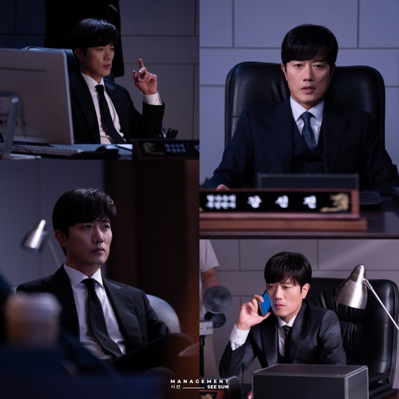 ‘판사 이한영’ 박희순, 사법부 실세의 싸늘한 모습…촬영 비하인드 컷 공개