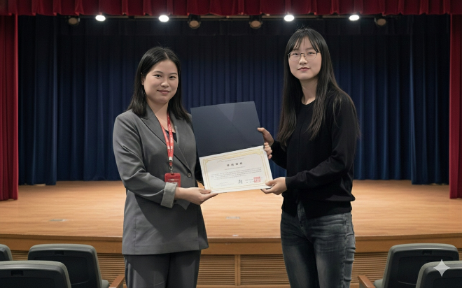 가톨릭관동대 대학원생, 국제학술대회 ‘Best Paper Award’ 수상. (사진제공=가톨릭관동대)