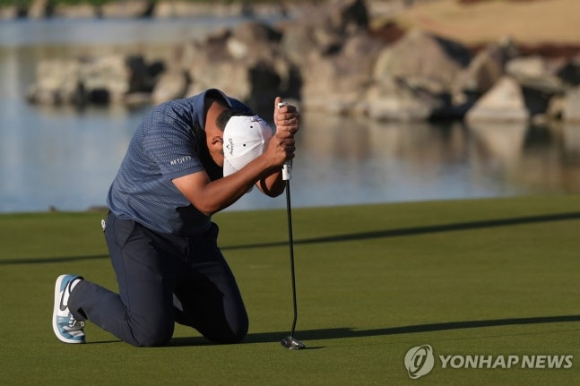 아쉬워하는 김시우 / 사진=연합뉴스