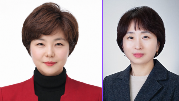 IBK기업은행 IT그룹 윤인지 부행장과 개인고객그룹 오정순 부행장.