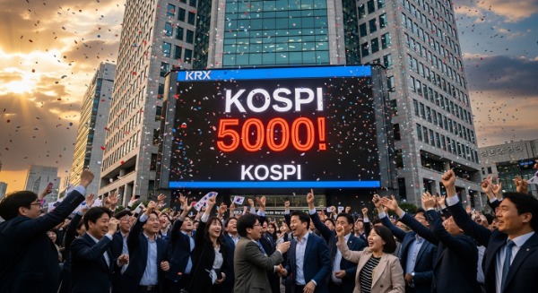 코스피 5,000pt 돌파, 그후..."외국인 수급 강세 속 대형주 랠리 지속"