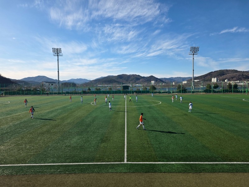 보성군에서 전지훈련을 하고 있는 5개의 축구팀 (사진제공=보성군)