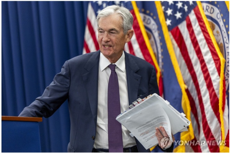 제롬 파월 美연준의장은 28일(현지시간) 미국 경제 성장은 개선중이라며 밝은 입장을 표명했다. 사진=EPA, 연합뉴스