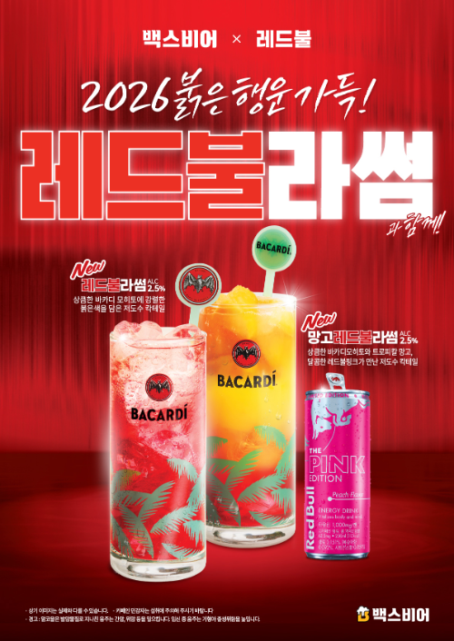 백스비어, 레드불과 ‘레드불라썸·망고레드불라썸’ 2종 출시