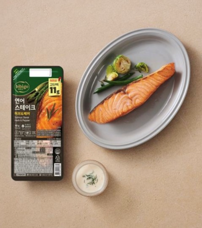 비비고 연어 스테이크