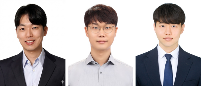 (왼쪽부터) 성균관대 김병훈 교수, 한양대 임희대 교수, 조현민 박사과정. (사진제공=한양대)