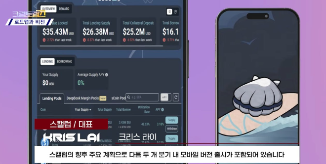 수이 기반 Scallop, 차세대 금융 슈퍼 앱으로 부상 독자적 대출 모델 및 VCA 혜택 주목