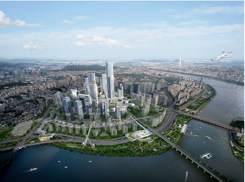 용산국제업무지구 개발 조감도. 사진=서울시, 연합뉴스