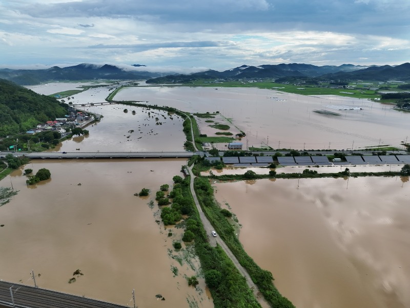 산호지구 침수 당시 모습 (사진제공=나주시)