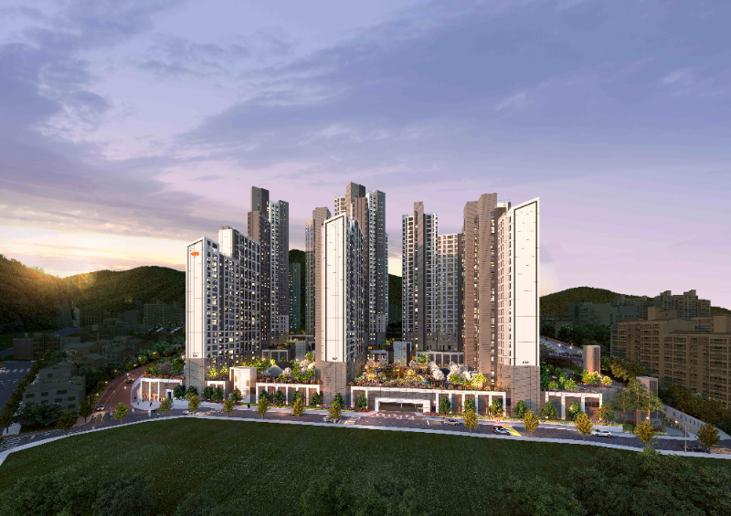 e편한세상 센텀 하이베뉴 투시도./DL이앤씨