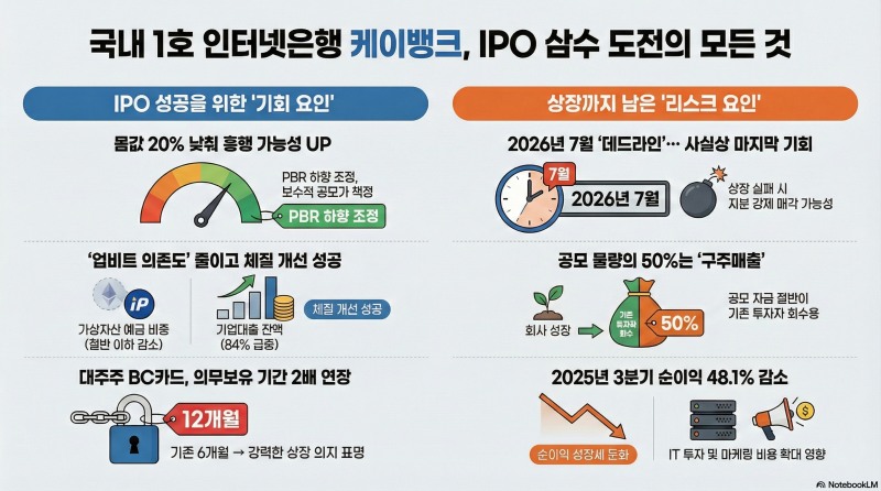 국내1호 인터넷은행 케이뱅크, IPO 삼수 성공할까