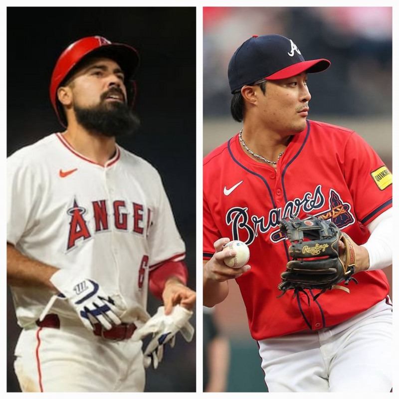 앤서니 랜던(왼쪽)과 김하성