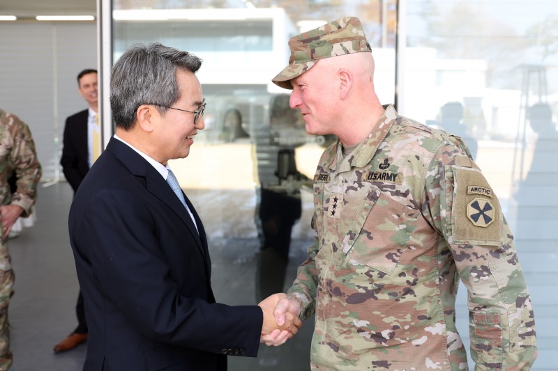 조셉 힐버트 신임 미8군 사령관 만나 한미동맹 강화 약속