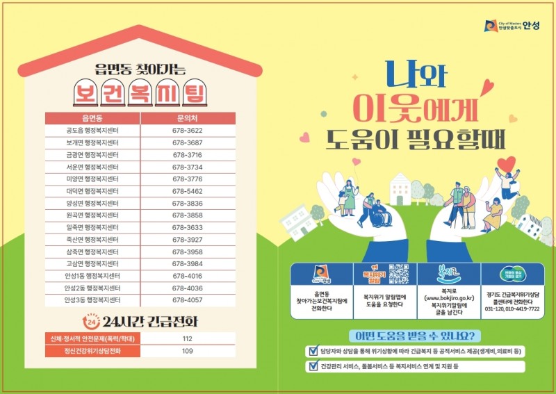 복지사각지대 발굴 포스터