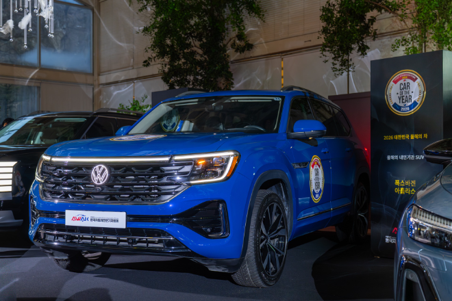 폭스바겐 아틀라스 한국자동차전문기자협회 선정 2026 대한민국 올해의 차 내연기관 SUV 부문 수상