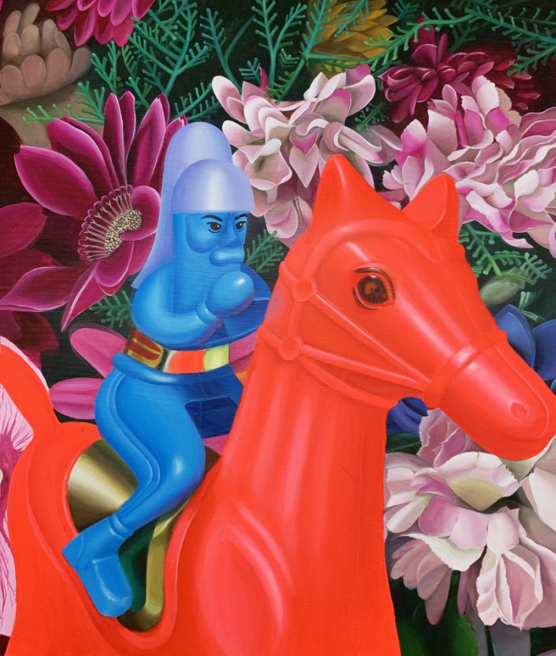 말박물관 초대전_김은주-화려한동행(1),60.6x72.7cm,캔버스에아크릴,2021