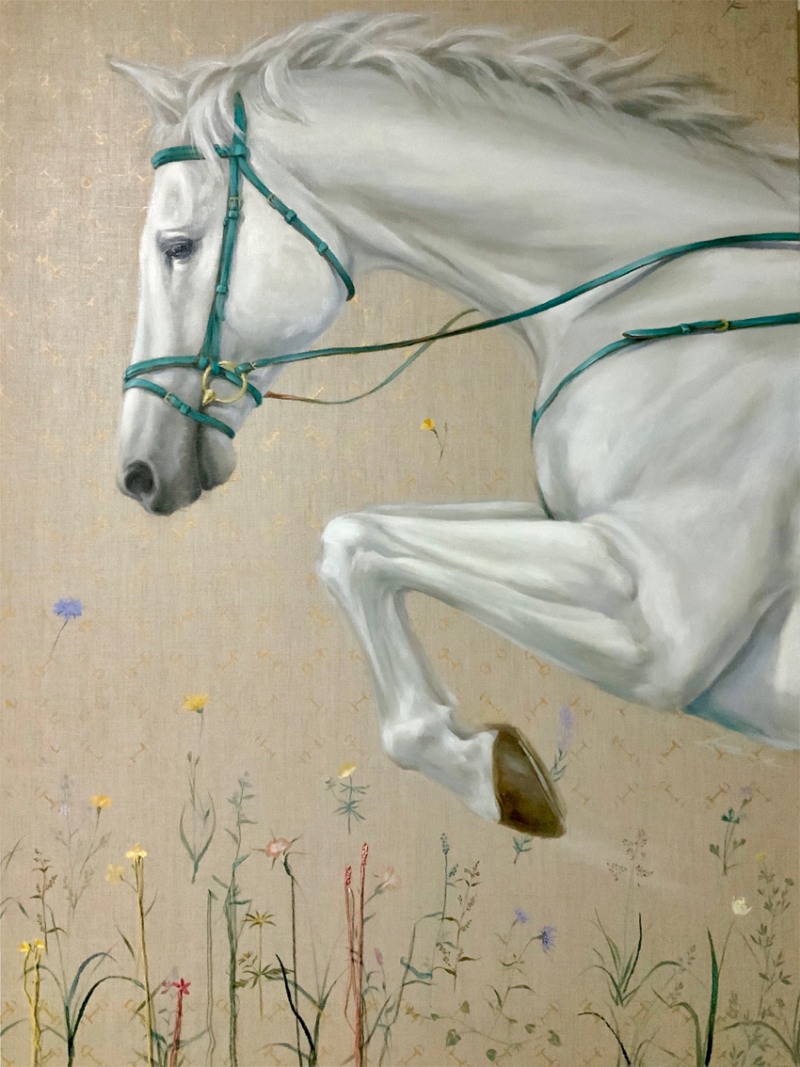 말박물관 초대전-연미진-Escape, 린넨에 복합재료, 120x92