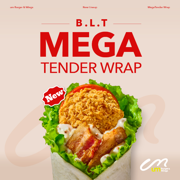‘BLT 메가텐더랩’, 움버거앤윙스 텐더랩 신제품으로 선보여