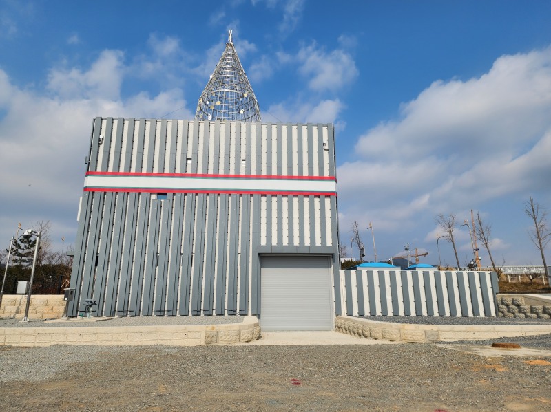 함평읍 신축 빗물펌프장 전경 (사진제공=함평군)