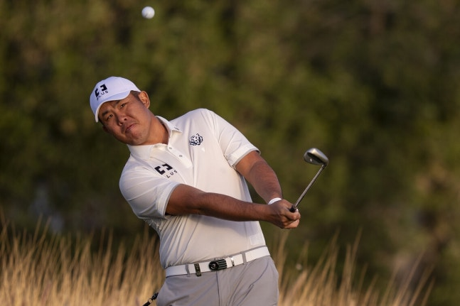 안병훈의 경기 모습 / 사진=LIV GOLF 제공